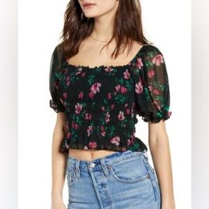 NWT Wayf Amber Floral Top